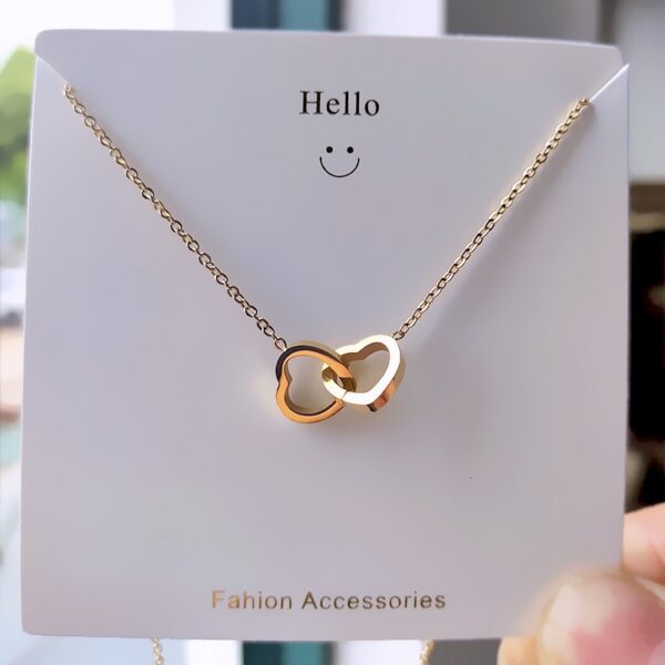 Double Heart-Shaped Necklace
