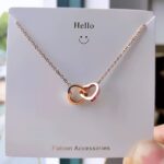 Double Heart-Shaped Necklace - Image 2