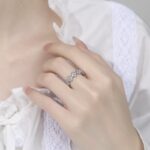 Four-leaf Clover Ring with Diamond - Image 4