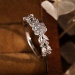 Flower Ring with Diamond - Image 3