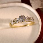 Flower Ring with Diamond - Image 2