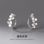 Pure Sterling Silver Fairy Flower Earring