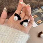 Pearl Earring with Ribbon