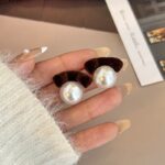 Pearl Earring with Ribbon - Image 2