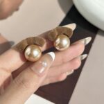 Pearl Earring with Ribbon - Image 3