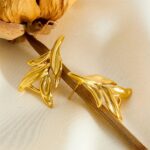 Golden Leaf Earring - Image 2
