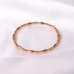 Bamboo-Shaped Bracelet with Water Drop - Image 2