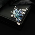 Freshwater Pearl Butterfly Brooch - Image 2