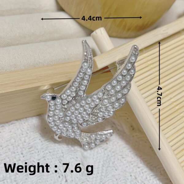 Dove-Shaped Brooch