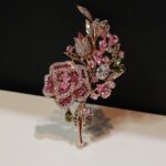 Tree and Flower Shaped Brooch