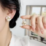 Flower-Shaped Popcorn Earrings - Image 3
