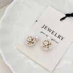 Flower-Shaped Popcorn Earrings