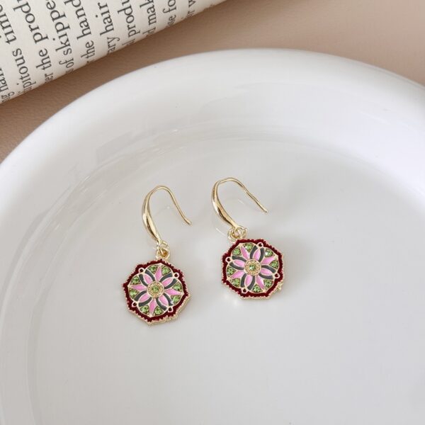 Monet's Garden Oil Painting Earrings