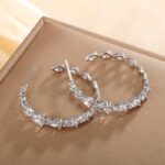 Pearl Hoop Earrings - Image 2