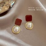 Earring with Various Red Stone Shapes - Image 2