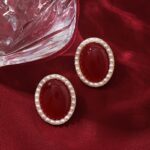 Earring with Various Red Stone Shapes - Image 3