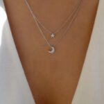 Double Star and Moon Necklace