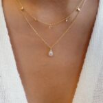 Double Pearl Necklace with Pendant - Image 2