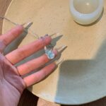 Silver Necklace with Water Drop Pendant - Image 3