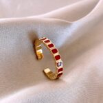 Zirconia Ring with Red Stones - Image 4