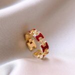 Zirconia Ring with Red Stones - Image 5