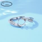 Silver-Plated Ring with Sparkling Stone - Image 8