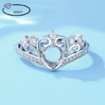 Silver-Plated Ring with Sparkling Stone - Image 5