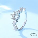 Silver-Plated Ring with Sparkling Stone - Image 4