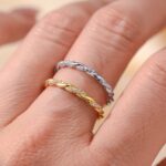 Ring with Twisted Line Design - Image 4