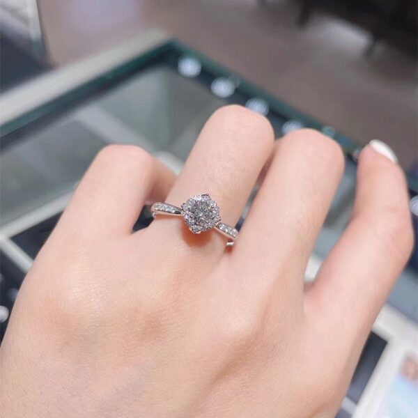 Brilliant Moissanite Ring