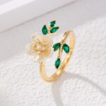 Elegant and Modern Open Flower Ring - Image 2