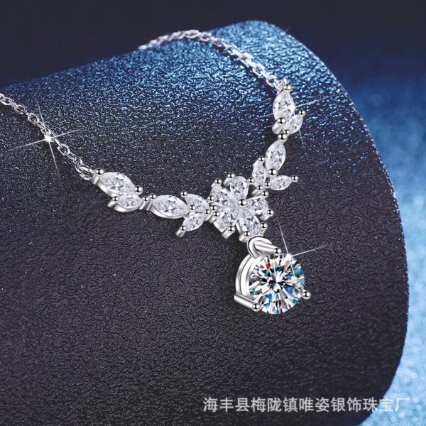 Sterling Silver Moissanite Necklace