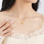 Silver Necklace with Butterfly Pendant