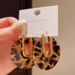Earrings in Various Leopard Print Shapes