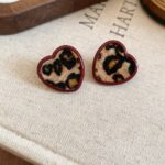 Leopard Heart-Shaped Earring - Image 2