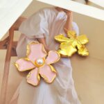 Pink Flower-Shaped Brooch - Image 2