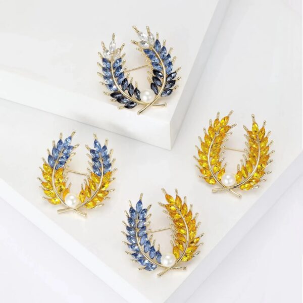 Elegant Wheat Ear Shaped Brooch