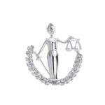 Metal Alloy Constellation Brooch for Cross-Border Sale