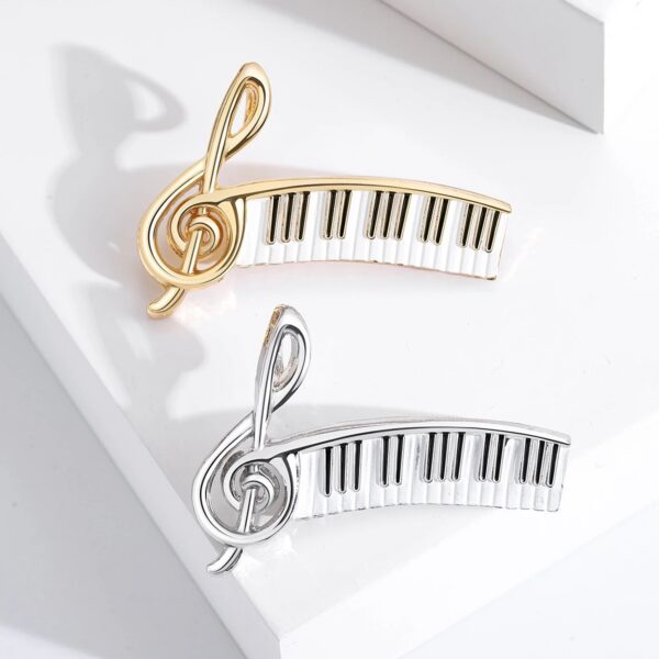 Treble Clef and Piano Shaped Brooch