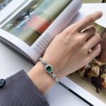 Silver Bracelet with Sparkling Stone - Image 2