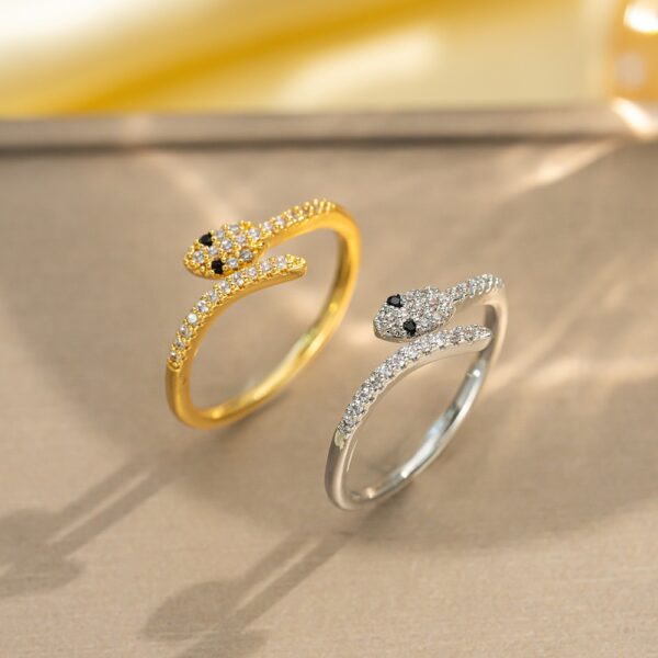 Snake and Pearl Ring