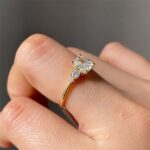 White Square Stone Ring - Image 2