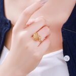 Gold Heart-Shaped Ring - Image 3