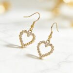 Necklace and Earrings with Heart Pendant - Image 3